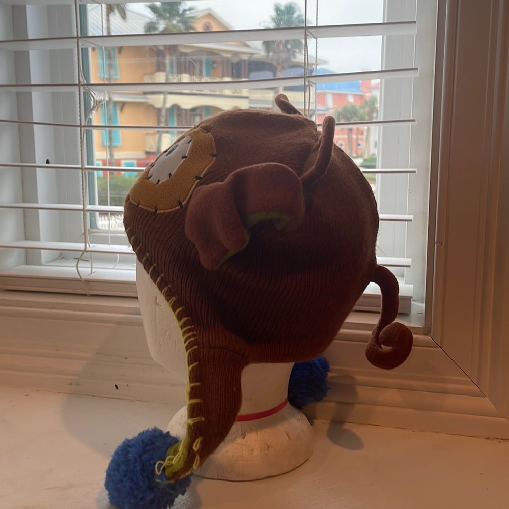 Flipeez Huggie monkey fun winter hat boys girls fleece knit beanie kids - Picture 7 of 16